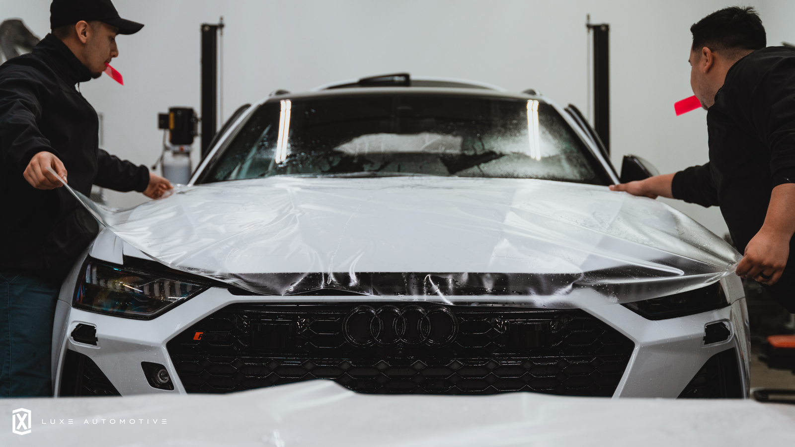 PPF application on Audi