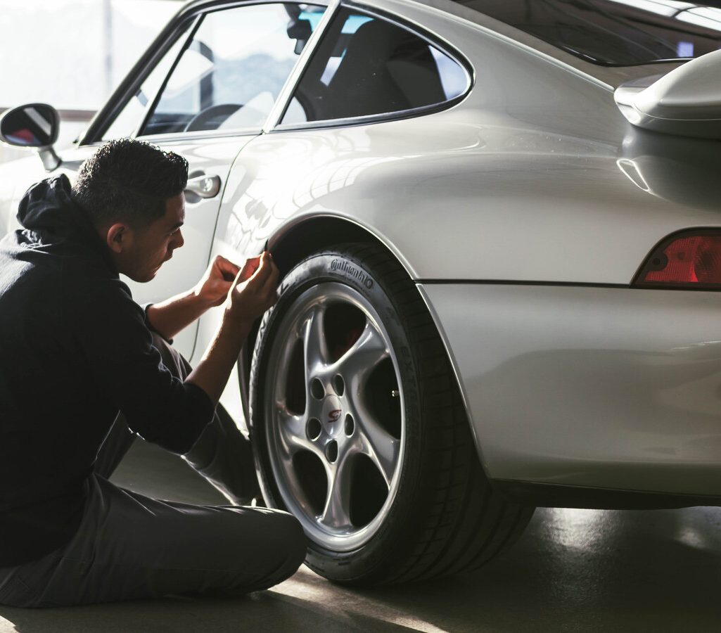 Tech detailing luxury car